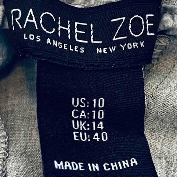 Rachel Zoe Straight Leg Cropped & Cuffed Pants in Gray (10) New With Tag - Picture 8 of 10